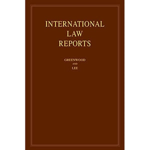 International Law Reports: Volume 195