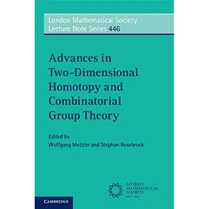 Advances in Two-Dimensional Homotopy and Combinatorial Group Theory (London Mathematical Society Lecture Note Series)