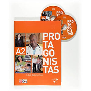 Protagonistas: Libro del alumno + cuaderno de actividades + audio CDs (2) - A2